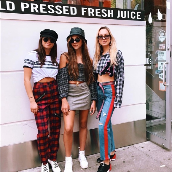 Red stripped boyfriend jeans - Picture 2 of 5